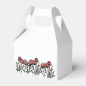 Rode paddenstoel Petten voor de doos Bedankdoosjes (Achterkant)