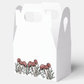 Rode paddenstoel Petten voor de doos Bedankdoosjes (Geopend)