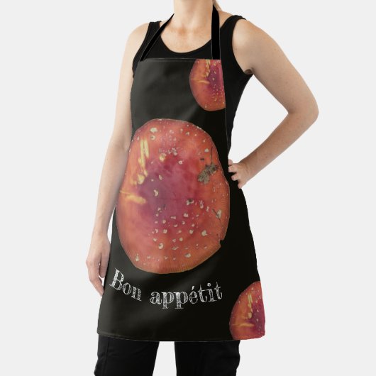 Rode paddenstoel schort (Insitu)