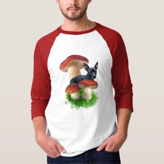 Rode paddenstoel t-shirt (Voorkant)