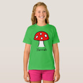 Rode paddenstoel T-Shirt (Kind) (Voorkant volledig)