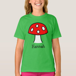 Rode paddenstoel T-Shirt (Kind)