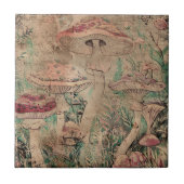 Rode paddenstoel tegeltje (Voorkant)