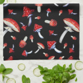 rode paddenstoel theedoek (Gevouwen)