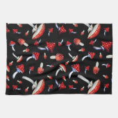 rode paddenstoel theedoek (Horizontaal)