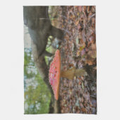 Rode paddenstoel theedoek (Verticaal)