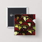 Rode paddenstoelen Button (Voorkant /achterkant)