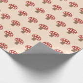 rode paddenstoelen cadeaupapier (Hoek)