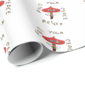 Rode paddenstoelen cadeaupapier (Rol Hoek)