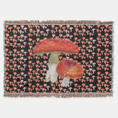 Rode paddenstoelen deken (Voorkant)