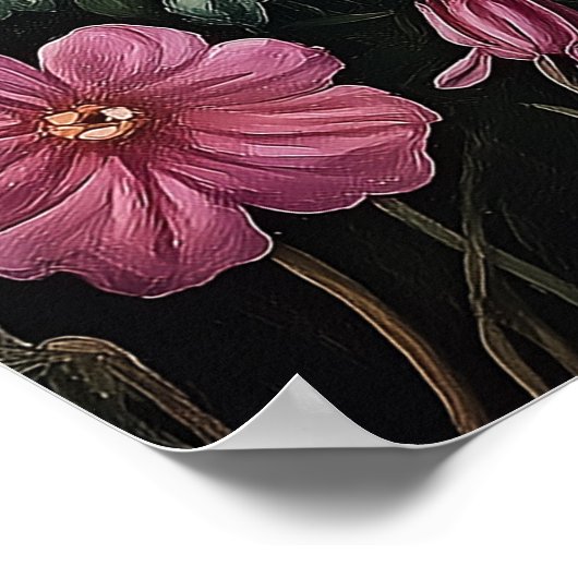 Rode paddenstoelen in een Fantasy Forest Poster (Hoek)