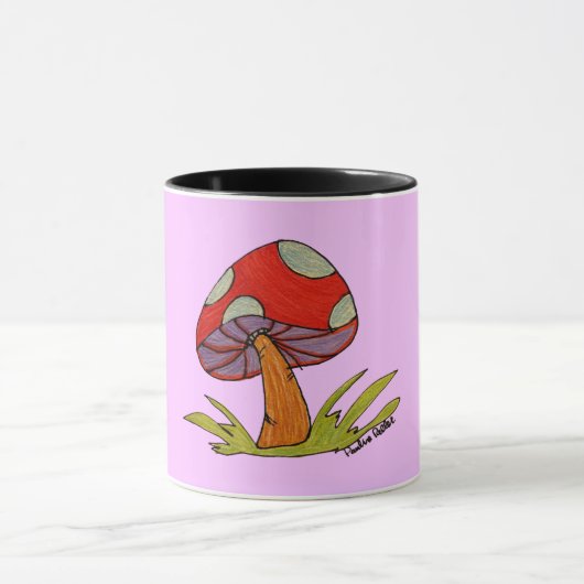 Rode Paddenstoelen Koffiemok Mok (Midden)