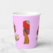 Rode Paddenstoelen Koffiemok Papieren Bekers (Links)