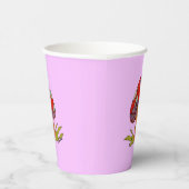Rode Paddenstoelen Koffiemok Papieren Bekers (Rechts)