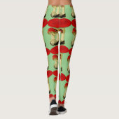 rode paddenstoelen leggings (Achterkant)