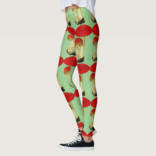 rode paddenstoelen leggings (Links)