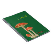 Rode paddenstoelen met witte vlek en mier notitieboek (Rechterzijde)