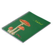 Rode paddenstoelen met witte vlek en mier notitieboek (Linkerzijde)