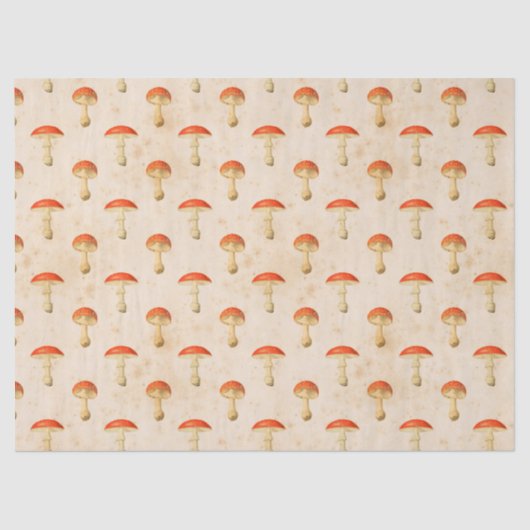  rode paddenstoelen ontkoppelen tissuepapier (Voorkant)