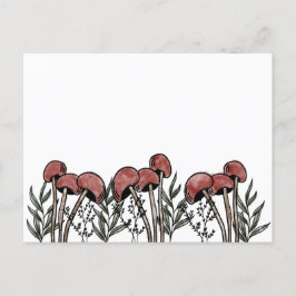 Rode paddenstoelen Petten Briefkaart