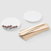 Rode paddenstoelen Petten Handwaaier (Niet-gemonteerd)