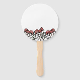 Rode paddenstoelen Petten Handwaaier