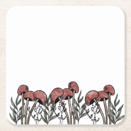 Rode paddenstoelen Petten Kartonnen Onderzetters