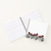 Rode paddenstoelen Petten Notitieboek (Binnen)