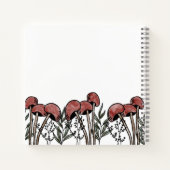 Rode paddenstoelen Petten Notitieboek (Achterkant)