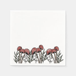 Rode paddenstoelen Petten Servet