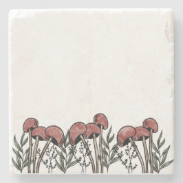 Rode paddenstoelen Petten Stenen Onderzetter