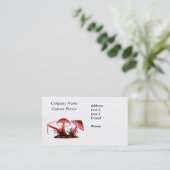 Rode  paddenstoelen Visitekaartje (Staand voorkant)