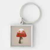 Rode paddestoel magie sleutelhanger (Voorkant)