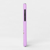 Rode paddestoel met lichtpaarse achtergrond tote Case-Mate iPhone case (Achterkant/links)