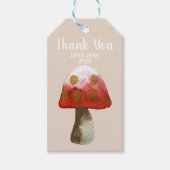 Rode Paddestoel Paddestoel Magic Wijn Label Cadeaulabel (Voorkant)