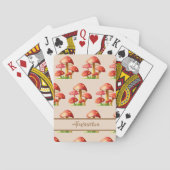 Rode paddestoelen pokerkaarten (Achterkant)
