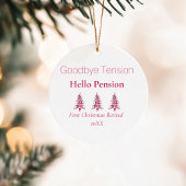 Rode Pagoda Kerstbomen Pensioen 1-Foto Keramisch Ornament