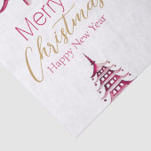 Rode Pagoda Kerstboom Tissue Paper Tissuepapier (Detail)