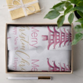 Rode Pagoda Kerstboom Tissue Paper Tissuepapier (Geschenk)