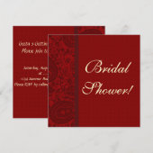 Rode paisley Damask brocade Indian vrijgezellenfee Kaart (Voorkant / Achterkant)