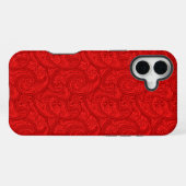 Rode Paisley iPhone Hoesje (Achterkant horizontaal)