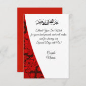 Rode paisley Moslim bedankt (Voorkant / Achterkant)