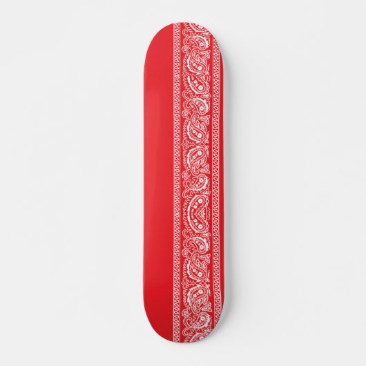 Rode Paisley Skateboard Pro (Voorkant)