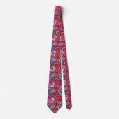 Rode Paisley Stropdas (Voorkant)