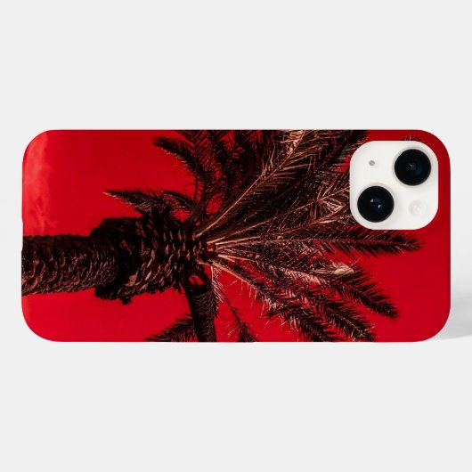 rode palm Case-Mate iPhone case (Achterkant (horizontaal))
