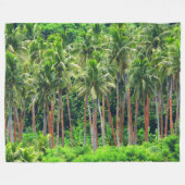 RODE PALM FLEECE DEKEN (Voorkant (Horizontaal))