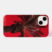 rode palm iPhone hoesje (Achterkant horizontaal)