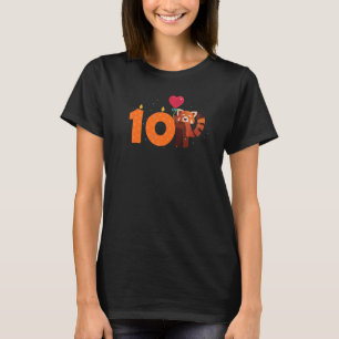 Rode Panda 10e Verjaardag Pret Rode Panda's Dier G T-shirt