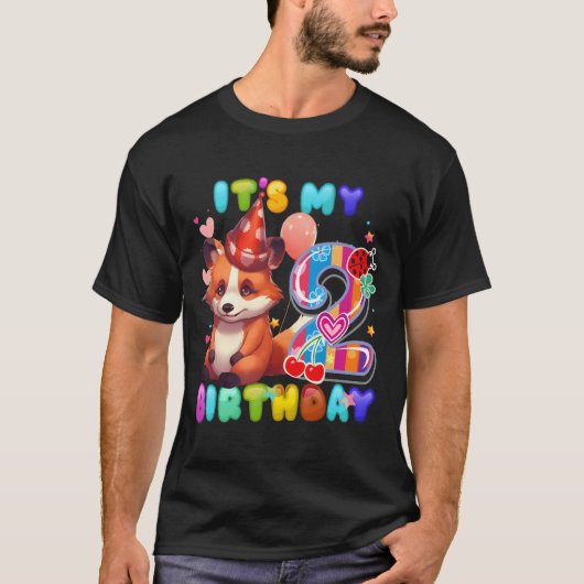 Rode Panda 2e IK BEN 2 T-shirt (Voorkant)