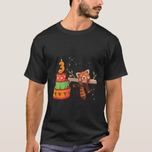 Rode Panda 3e Rode Panda Dier T-shirt